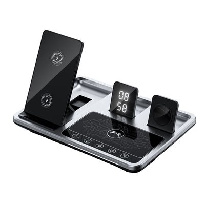 Black Fast Wireless Charger With 15W Maximum Output Power And Smart Touch Control