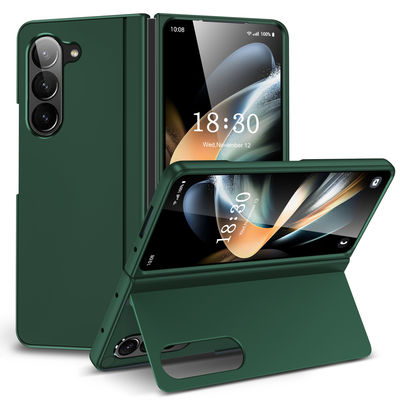 5G Fashion PC Protective Phone Case Samsung Zfold 5 With Flip Stand And Black Color