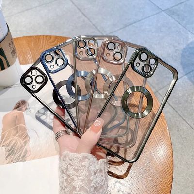 Clear Visible Slim Silicone Shockproof Phone Case With Camera Protector Logo Hole For Iphone 13 Back Cover Iphone 14 Pro Max