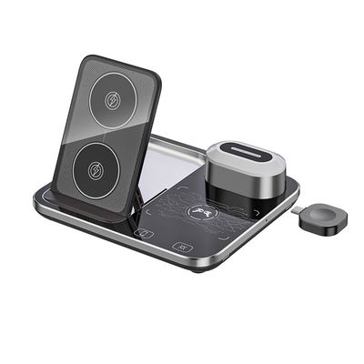 Private Mold Portable 3 in 1 Foldable Wireless Charger for Fast Magnetic Charging