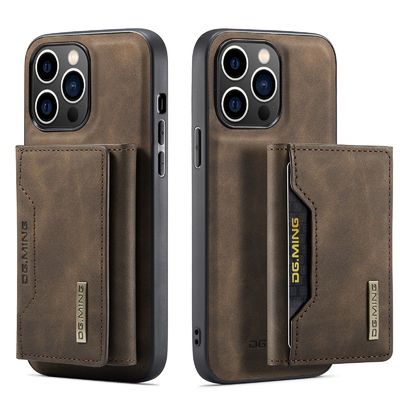 Magnetic Detachable Leather Wallet Case Cover For iPhone 15 Pro Max Luxury Card Pocket Case