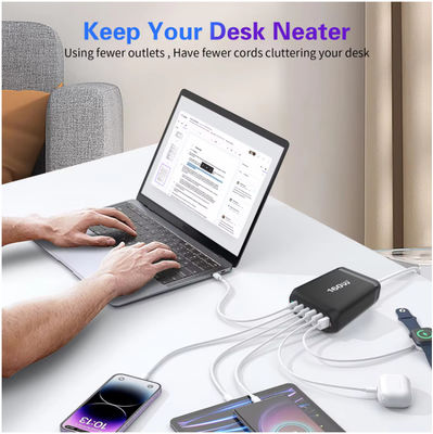 MacBook Mobile Phone OEM 160W 4USB Ports 2USB-C Ports PD Fast Desk Phone Charger