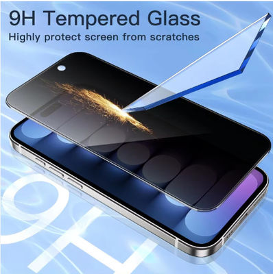 Privacy 9H Cell Phone Tempered Glass Screen Protector Film Iphone 15 Pro Max