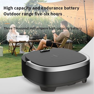 Wireless Fast Charger with Night Light Bluetooth Speaker and Alarm Clock 9V/2A Input