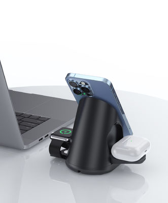 15W Portable QI Multifunctional 3 in 1 Magnetic Wireless Stand For iPhone 15 14 13 Pro