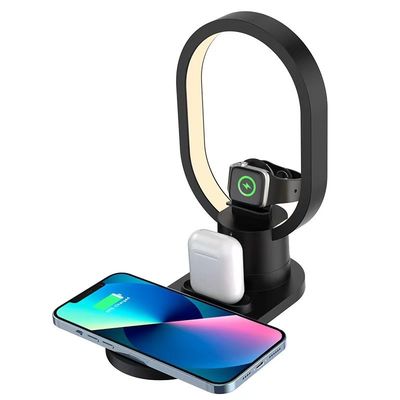 15W Fast Magnetic Wireless Charger for Bedside Lamp and 4 in 1 Magnetic Charging