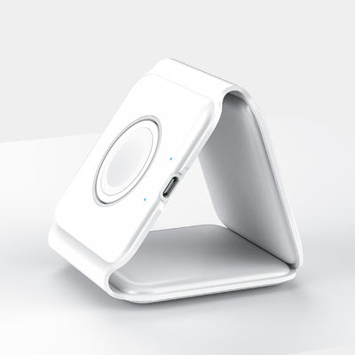 Powerful 3 in 1 Wireless Charger with USB-Type C Input Port and Magnetic Foldable Design