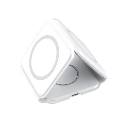 Powerful 3 in 1 Wireless Charger with USB-Type C Input Port and Magnetic Foldable Design