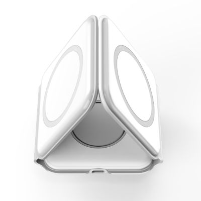 Powerful 3 in 1 Wireless Charger with USB-Type C Input Port and Magnetic Foldable Design