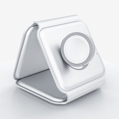 Powerful 3 in 1 Wireless Charger with USB-Type C Input Port and Magnetic Foldable Design