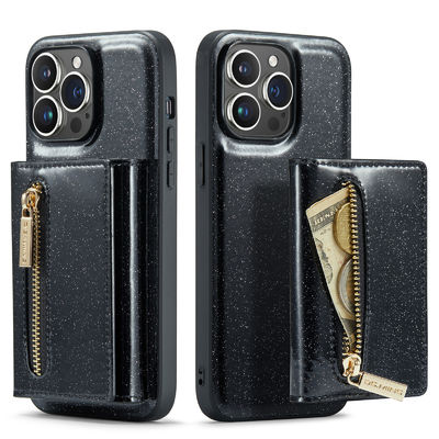 Flash Wallet Protector 2 in 1 Magnetic Mobile Phone Case for iPhone 15 Pro Max Pro 14