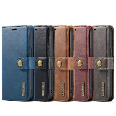 Card Flip Lanyard Phone Case Dg.Ming Pu Leather Mobile Phone Wallet for iPhone 15 Pro Max