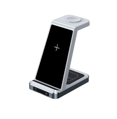 Cellphone Earphone Smart Watch 3 in 1 Wireless Charging Station with 5V Power Output