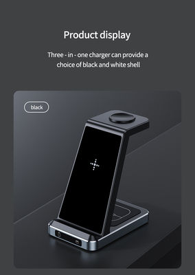 Cellphone Earphone Smart Watch 3 in 1 Wireless Charging Station with 5V Power Output