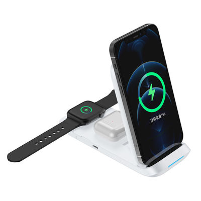 ABS Material 15W Magnetic Quick Charging Qi-Certified Wireless Charger Stand iPhone
