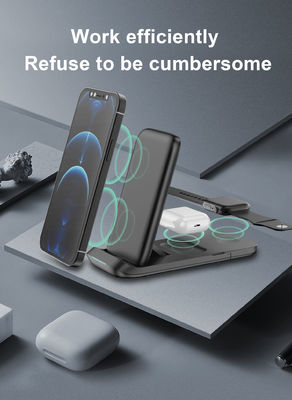 ABS Material 15W Magnetic Quick Charging Qi-Certified Wireless Charger Stand iPhone