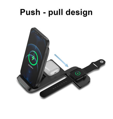 ABS Material 15W Magnetic Quick Charging Qi-Certified Wireless Charger Stand iPhone