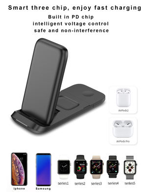 ABS Material 15W Magnetic Quick Charging Qi-Certified Wireless Charger Stand iPhone