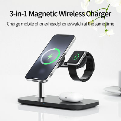 ABS Electroplating Rubber Oil Wireless Charger Stand for Fast Charging Output 3W