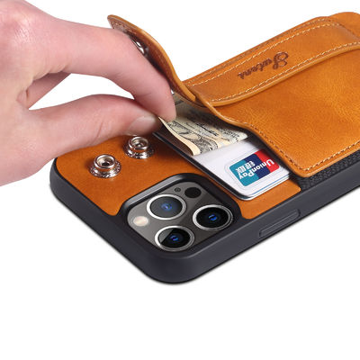 14 Max Phone Case with Wireless Charging Support and Luxury Leather Cell Mobile Cover