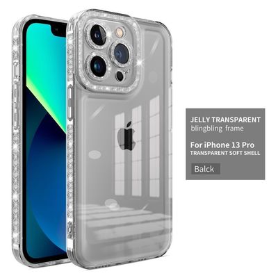 iPhone 14 Pro Max Clear TPU Phone Case with Dustproof Function and Transparent Design
