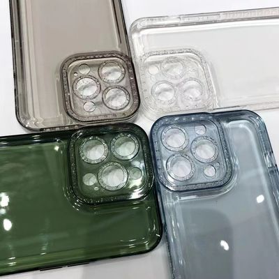 iPhone 14 Pro Max Clear TPU Phone Case with Dustproof Function and Transparent Design