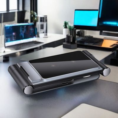 Portable Wireless Charging Custom Magnetic 15W Fast Qi Charger for Airpods and Phones
