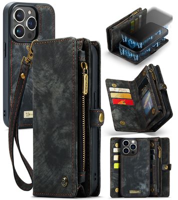 Samsung Compatible CaseMe Leather TPU Phone Cases for Iphone 13 14 Pro Max Card Slot