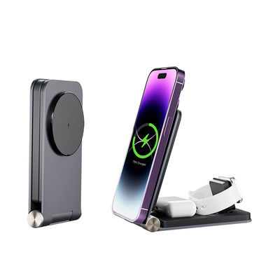 Overvoltage Protection 3 in 1 Qi Fast Wireless Charging Stand for iPhone 15 Pro Max