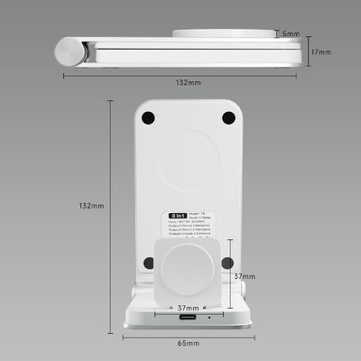 Overvoltage Protection 3 in 1 Qi Fast Wireless Charging Stand for iPhone 15 Pro Max
