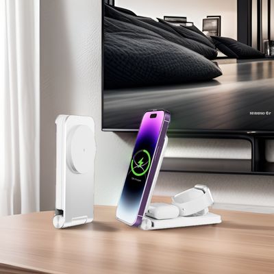 15W Aluminum Foldable Wireless Charging Stand for iPhone 15 Promax Customized Logo