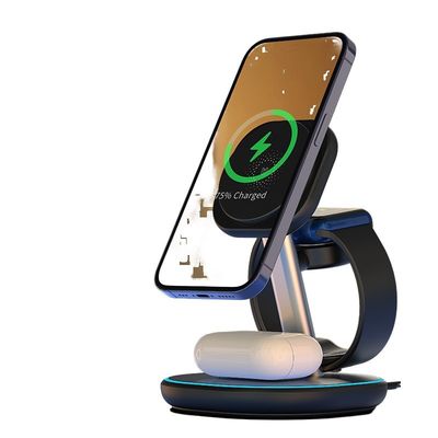 Fast Qi Wireless Charger 15W Multifunctional Desktop Charger for iPhone Private Mold