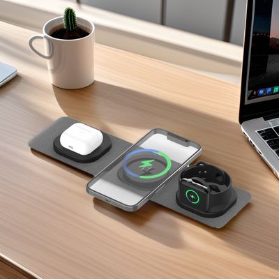 15W Multifunctional Magnetic Wireless Charger for iPhone 15 Promax Logo Customization