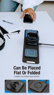 Wireless Charging Smart Watches Supported by Multifunction PU Leather Charger OEM/ODM