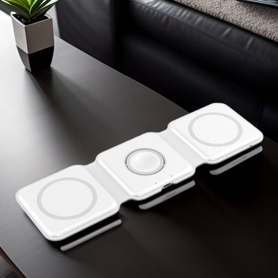 15W Magnetic Folding Wireless Charger for iPhone AirPods and Watch 3 Multiple Smart