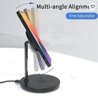15W ABS Fast Wireless Charging Dock Station for Iphone 15 Pro Max and Watch Qi Magnetic