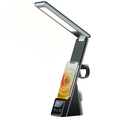Multifunctional Wireless Charging Table Lamp with ABS Material and Folding Bracket