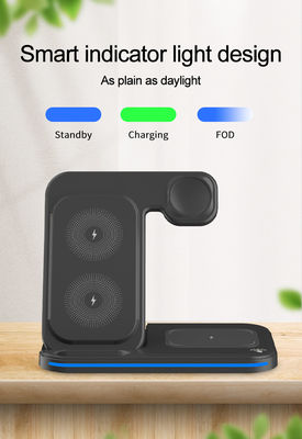 15W Maximum Output 3 in 1 Wireless Charging Station for Phones Airpods and Watch