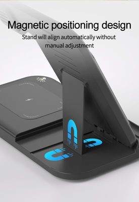15W Maximum Output 3 in 1 Wireless Charging Station for Phones Airpods and Watch