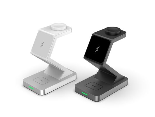Fast Charging Magnetic Phone Charging Stand with 3 in 1 Wireless Charger and Type C Input Design