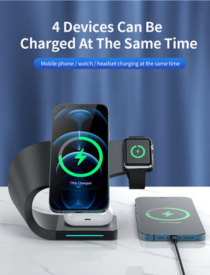 4 In 1 Magnetic Wireless Fast Charger Stand With CE ROHS FCC Certification USB Type C