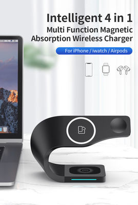 4 In 1 Magnetic Wireless Fast Charger Stand With CE ROHS FCC Certification USB Type C