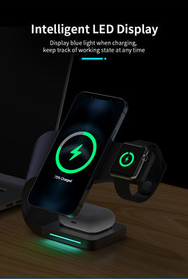 4 In 1 Magnetic Wireless Fast Charger Stand With CE ROHS FCC Certification USB Type C