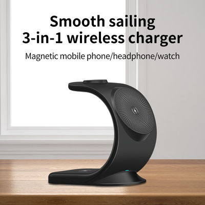 ABS Material 3 in 1 Magnetic Wireless Charger for iPhone 14 Pro Max and Smart Watch 6 5