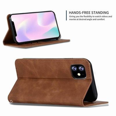 iPhone 13 Pro Max Original Magnetic Wallet Flip Cover with Card Slot and PU Leather