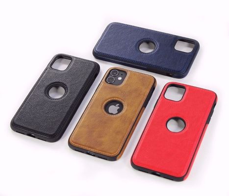 Iphone 12 Pro Max Car Line Stitching PU PC Leather Soft Phone Cover Luxury Cell Case