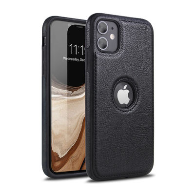 Iphone 12 Pro Max Car Line Stitching PU PC Leather Soft Phone Cover Luxury Cell Case
