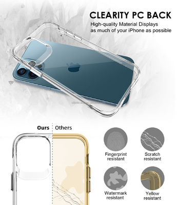 Private Mold Shockproof TPU PC Clear Phone Case for iPhone 12 Samsung Huawei
