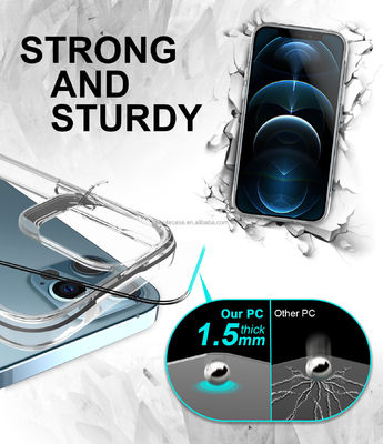Private Mold Shockproof TPU PC Clear Phone Case for iPhone 12 Samsung Huawei
