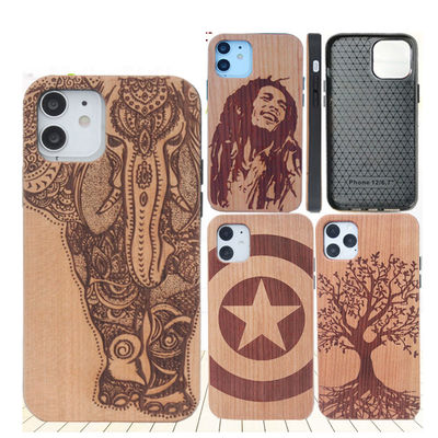 Eco-Friendly Bamboo Phone Case Cover for iPhone 12 Pro Max Protect Your Device in Style